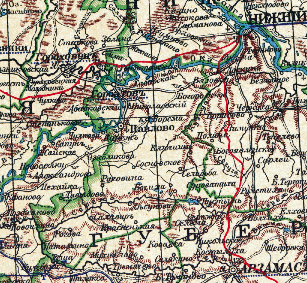 Горбатовский уезд, 1903 год