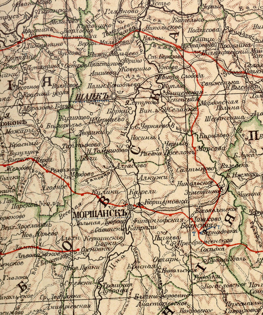 Моршанский и Шацкий уезды, 1903 год