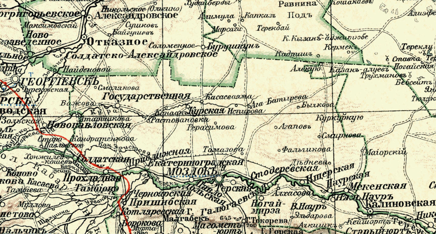 Сунженский округ, 1903 г.