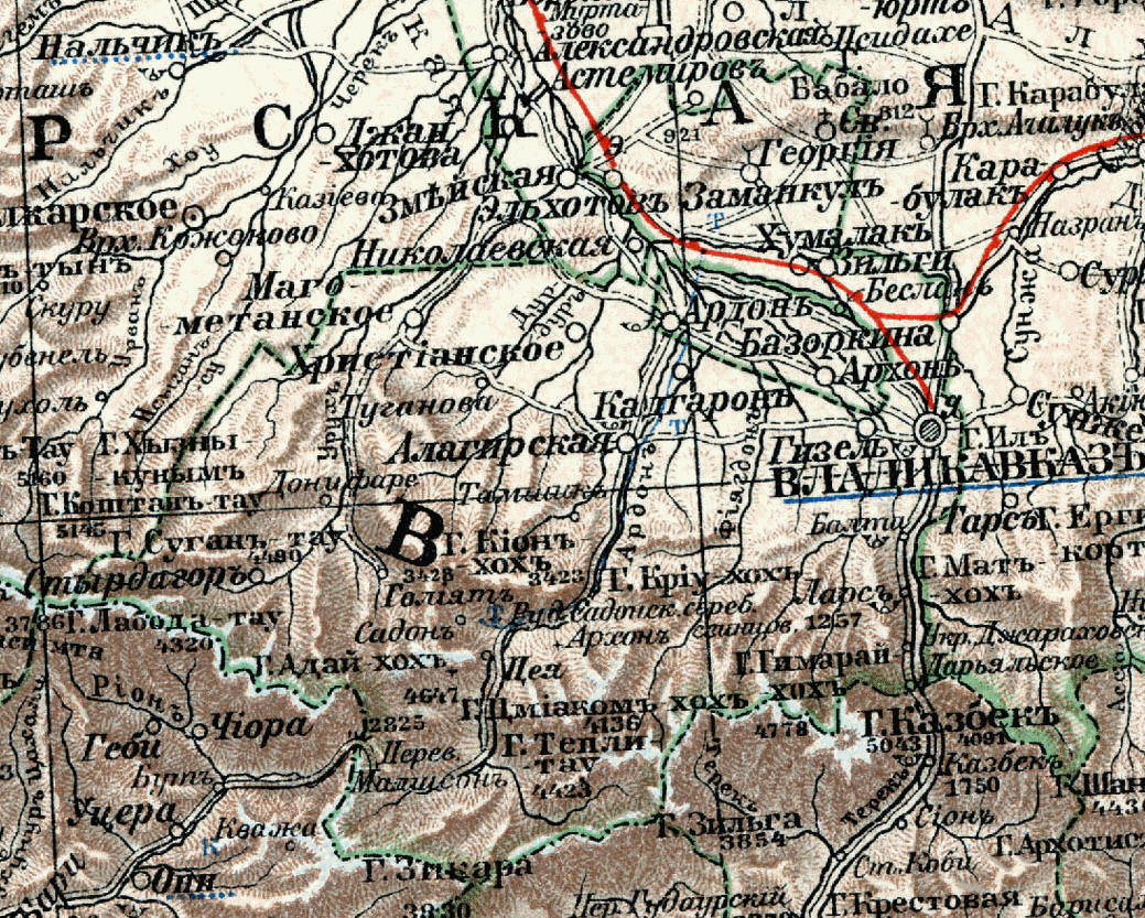 Владикавказский округ, 1903 год