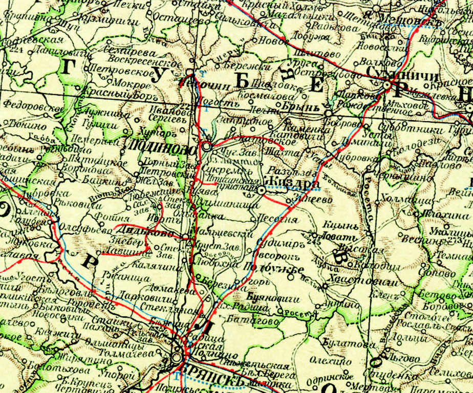 Жиздринский уезд Калужской губернии, 1903 г.